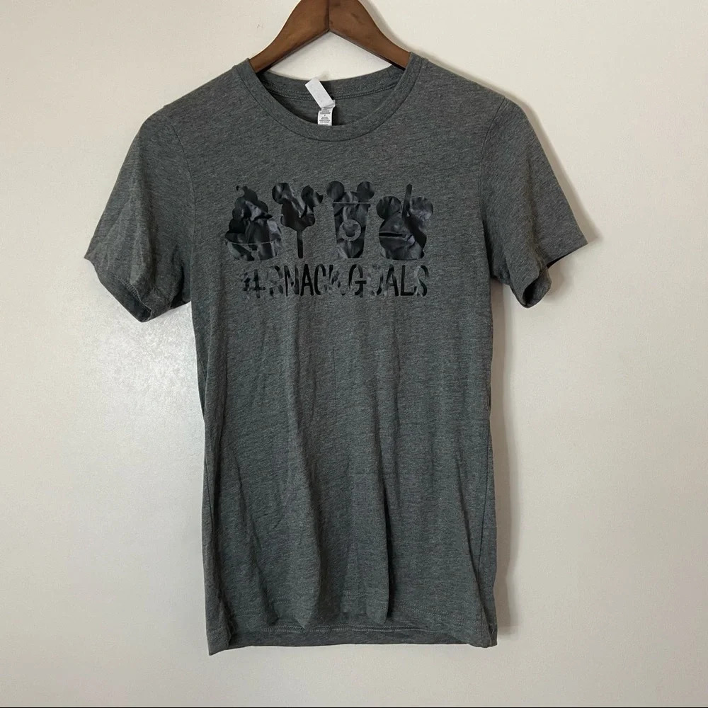 Disney Snack Goals Graphic Tee Small Gray Dole Whip Mickey World Disneyland - Picture 10 of 12